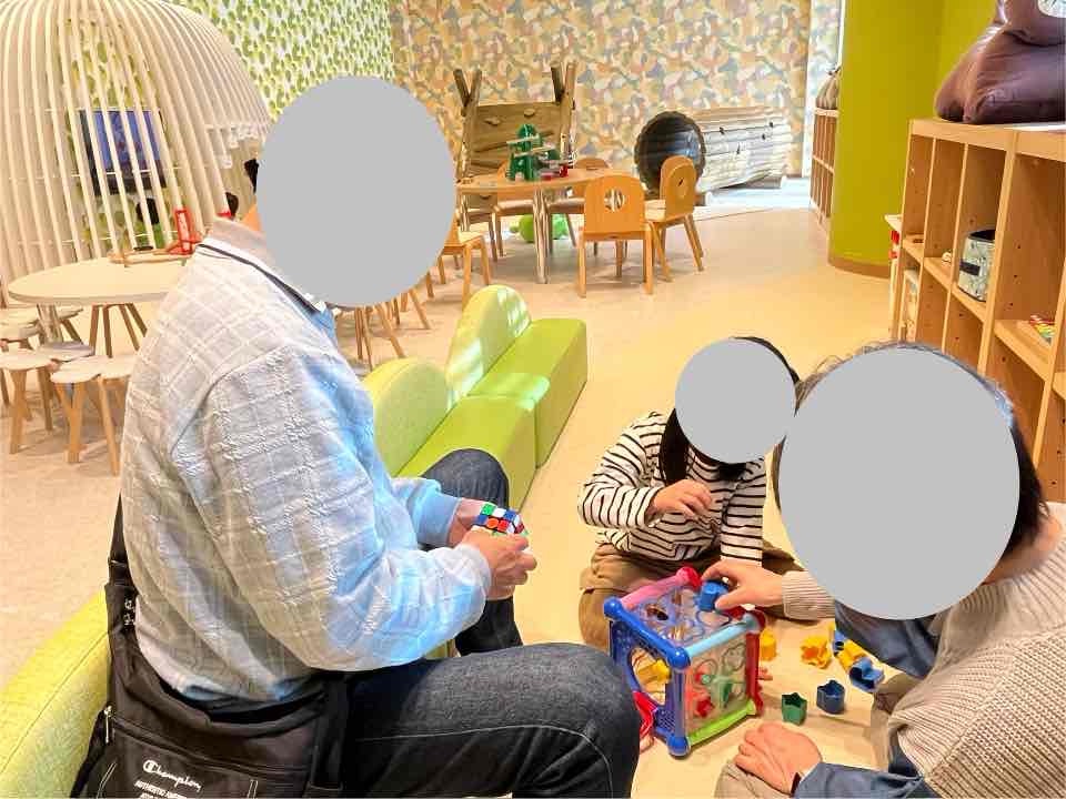 どこからでも子どもの姿が見えるので安心な造り