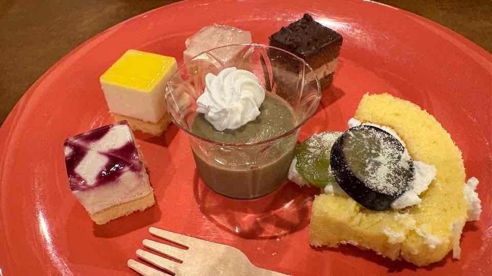 ホテルグリーンプラザ白馬の夕食バイキングのデザート