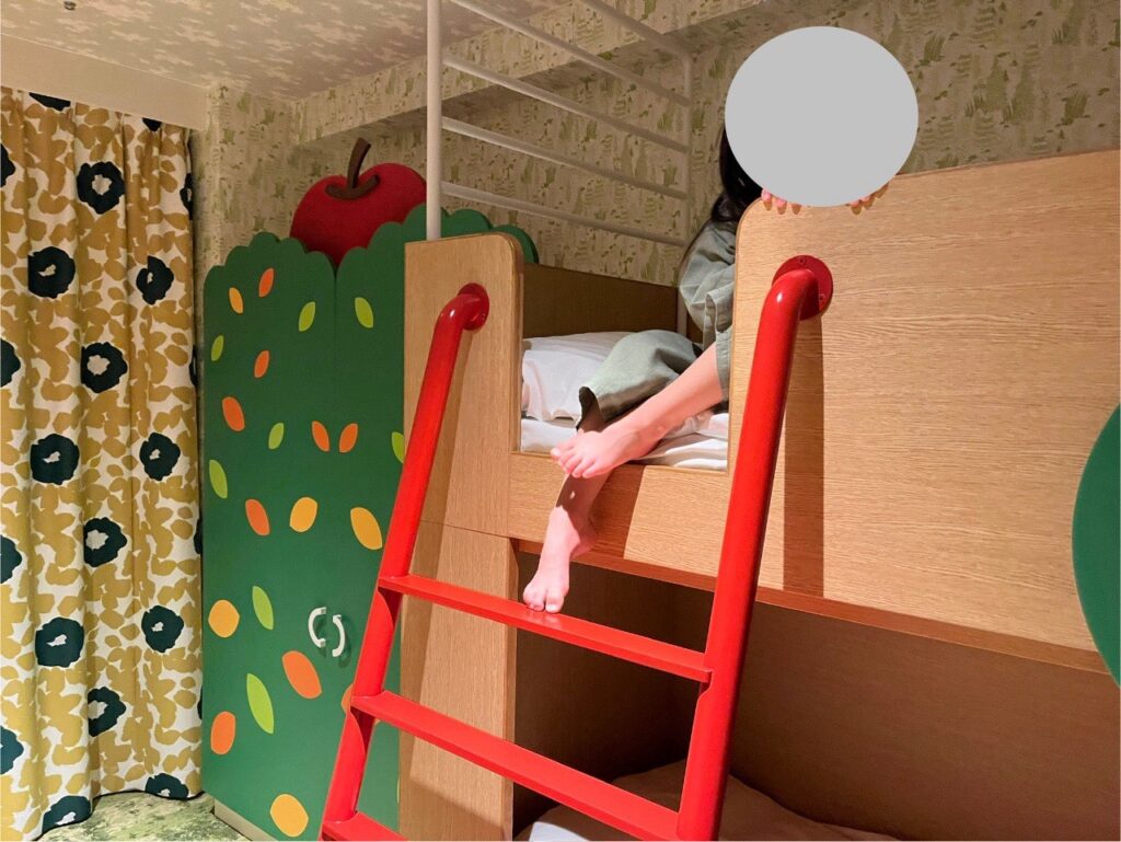 2談ベッドで就寝