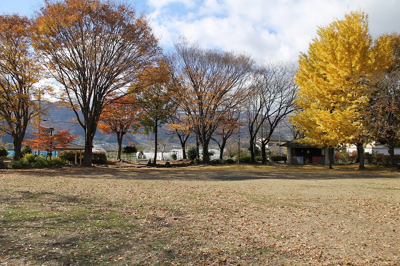 花緑コミュニティパーク、広々した芝生エリア