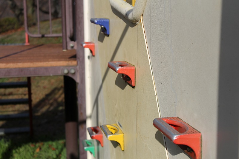 サクラケアパーク、複合遊具、ボルダリング