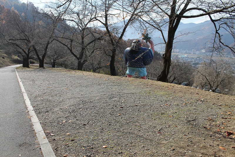 サクラケアパーク、P3は天狗像より上