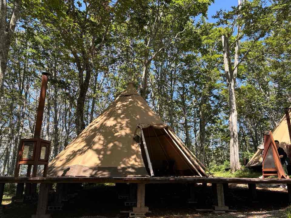 白馬マウンテンリゾート内にあるゲルテント