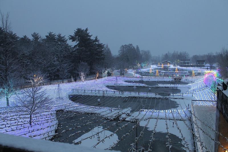 国営アルプスあづみの公園の天の川銀河が消えたところ