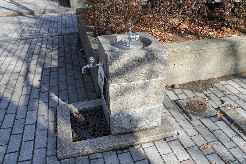 上山田中央公園の水道