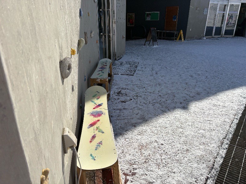 いいずなリゾートスキー場のベンチ