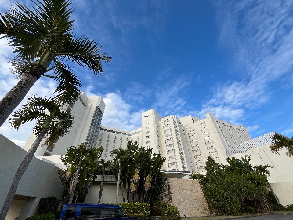 ラグナガーデンホテルの外観の様子