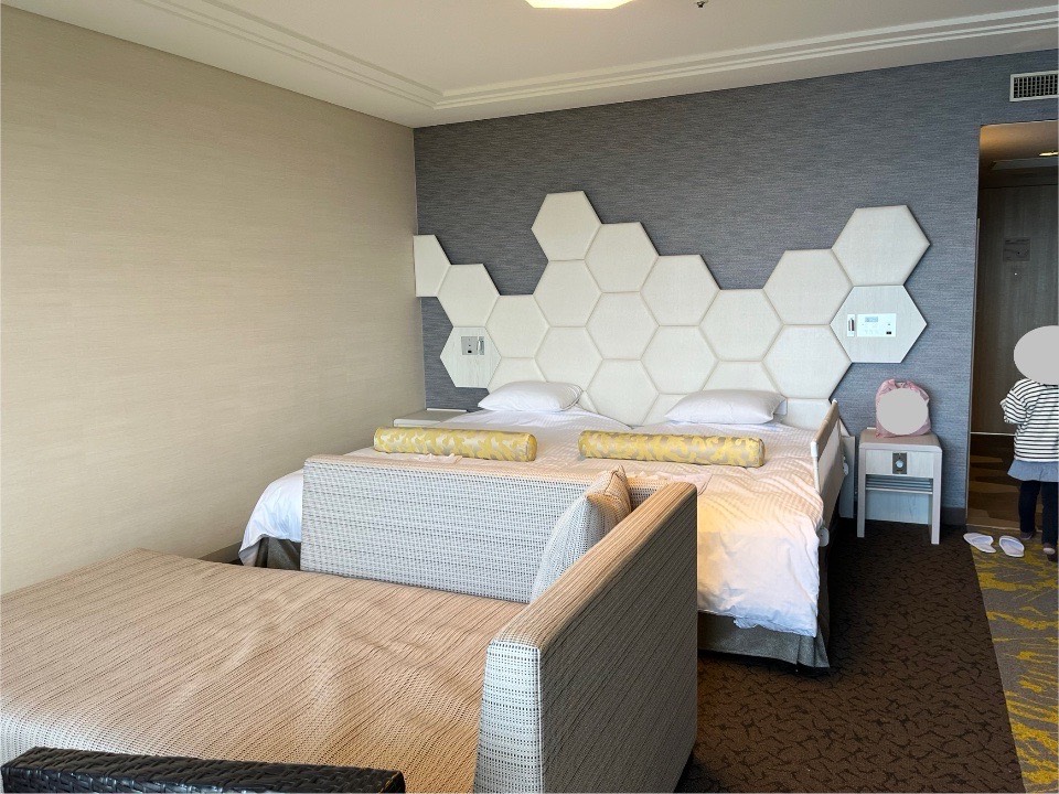 ラグナガーデンホテルのイーストウィング館Bの部屋の様子